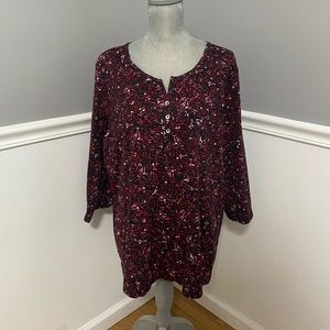 NWOT Women’s Croft & Barrow 3/4 sleeve tee